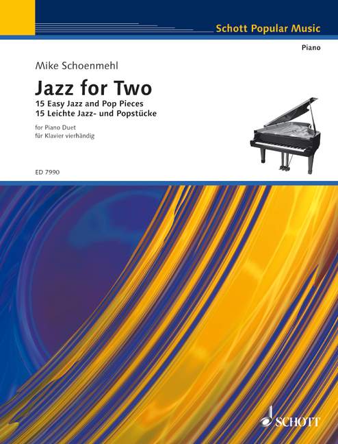 Jazz for Two, 15 Easy Jazz and Pop Pieces, piano (4 hands). 9790001082402