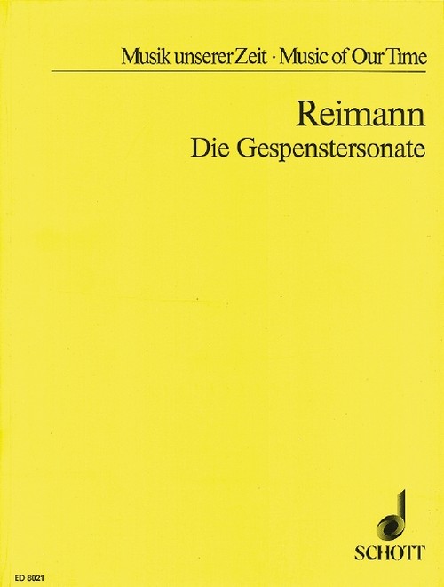 Die Gespenstersonate, Eine Kammeroper, conductor's and study score. 9790001082624