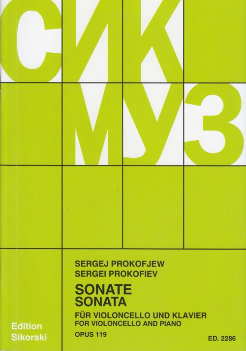 Sonata, op. 119, for Violoncello and Piano. 9790003032863