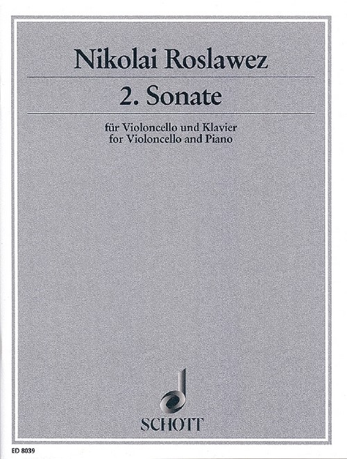 Cello Sonata No. 2, First Edition by Marina Lobanova, cello and piano