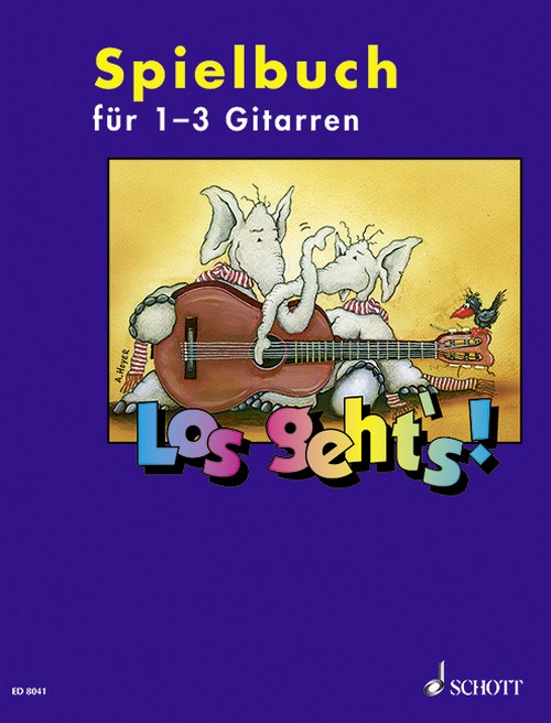 Los geht's!, Lieder und Stücke zum Singen und Spielen, 1-3 guitars and other instruments, performance book. 9783795712921