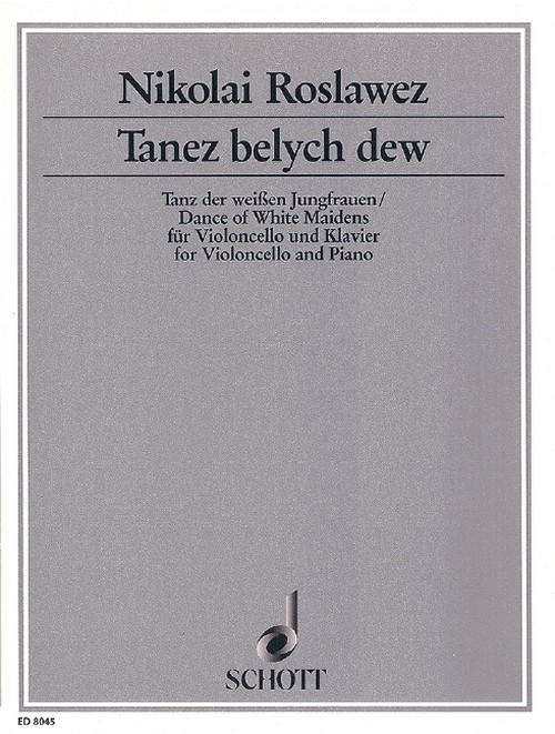 Tanz der weißen Jungfrauen, Erstausgabe, cello and piano. 9790001082822