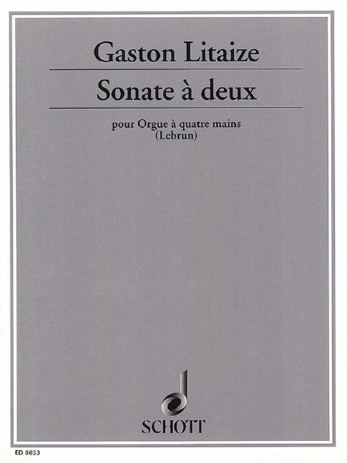 Sonate à deux, organ (4 hands)