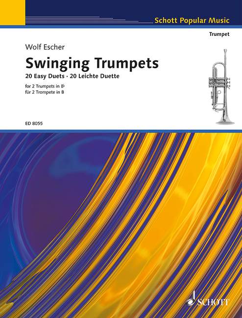 Swinging Trumpets, 20 easy Duets, 2 trumpets; piano ad lib.. 9790001082921