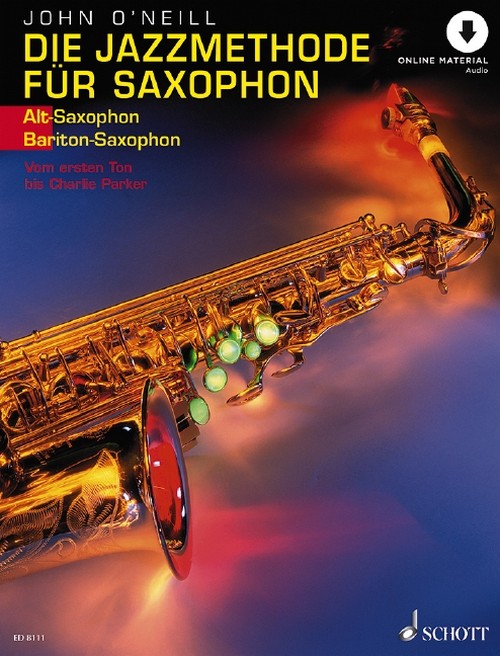 The Jazz method for Saxophone Band 1, Vom ersten Ton bis Charlie Parker, alto-(baritone-) saxophone, edition with CD