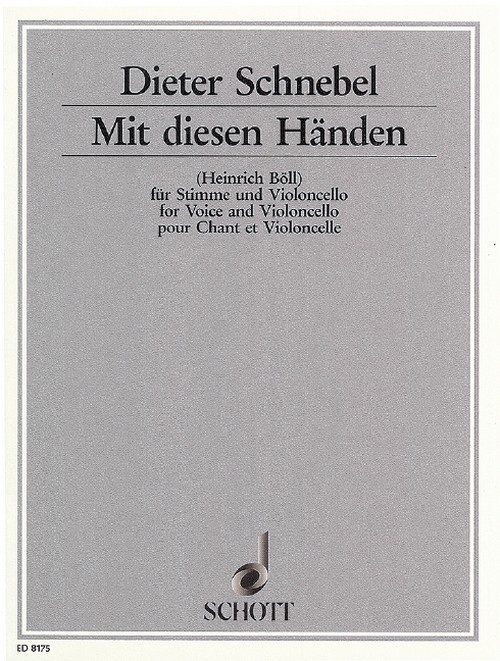 Mit diesen Händen, voice and cello