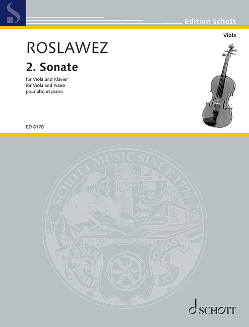 Sonata No. 2, Erstausgabe, viola and piano