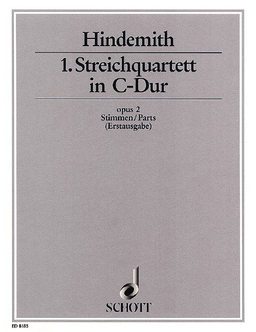 1st String Quartet C Major op. 2, First Edition, set of parts