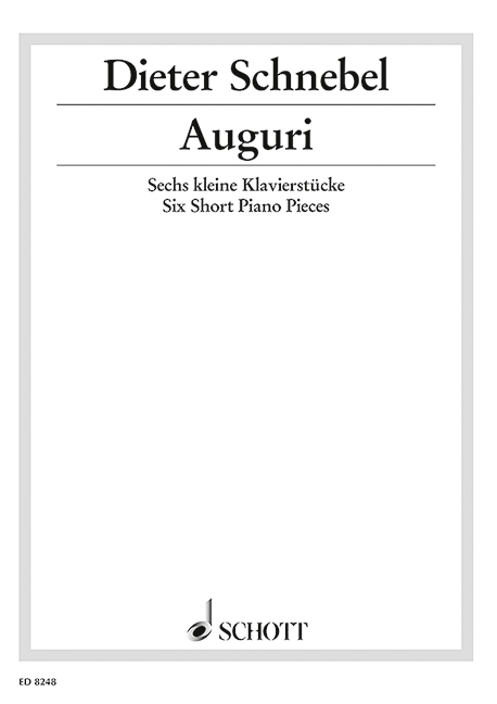 Auguri, Six little Piano works. 9790001084178