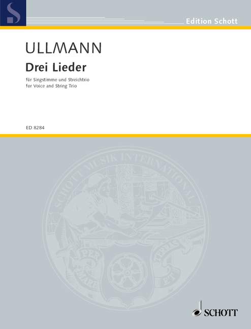 Three Songs, (Herbst / Lieder der Tröstung), voice and string trio, score and parts. 9790001120395