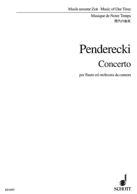 Concerto, per flauto (clarinetto) ed orchestra da camera, study score