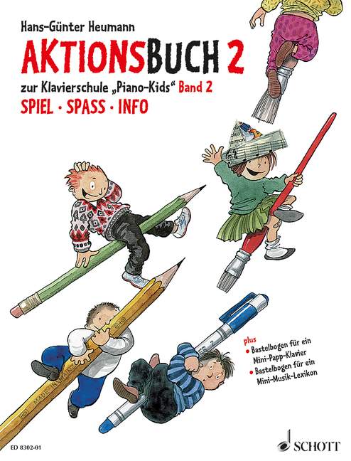 Piano Kids Band 2, Aktionsbuch zur Klavierschule Piano Kids 2, piano, action book (set). 9783795751661