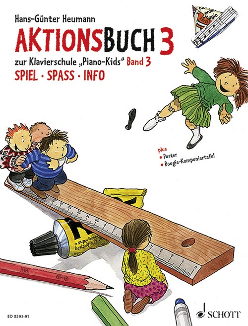 Piano Kids Band 3, Aktionsbuch zur Klavierschule Piano Kids 3 Spiel · Spaß · Info, Piano, action book (set)