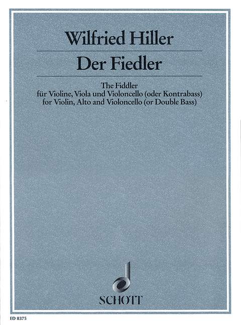 The Fiddler, aus dem Chagall-Zyklus, violin, viola and cello (double bass), score and parts. 9790001111935