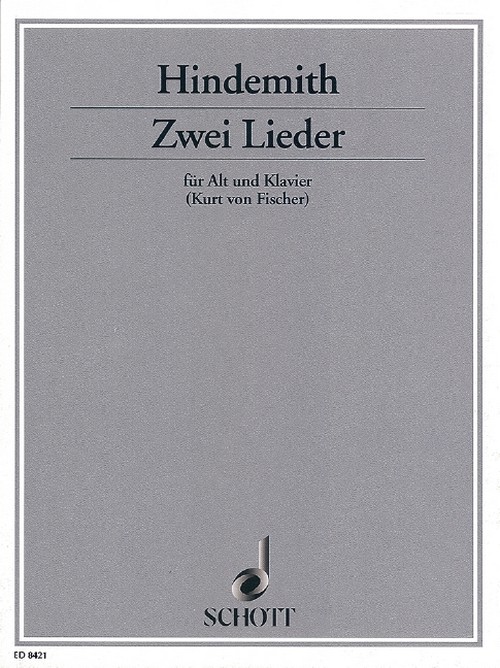 2 Lieder, alto and piano. 9790001112307