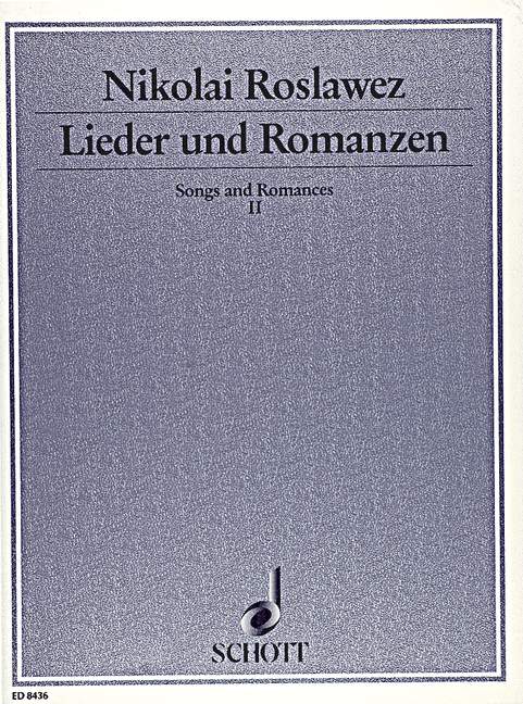 Lieder und Romanzen Band 2, Erstausgabe, voice and piano