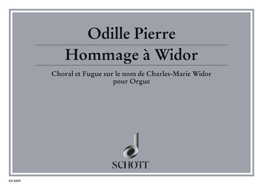 Hommage à Widor op. 5, Choral et Fugue sur le nom de Charles-Marie Widor, organ. 9790001112925