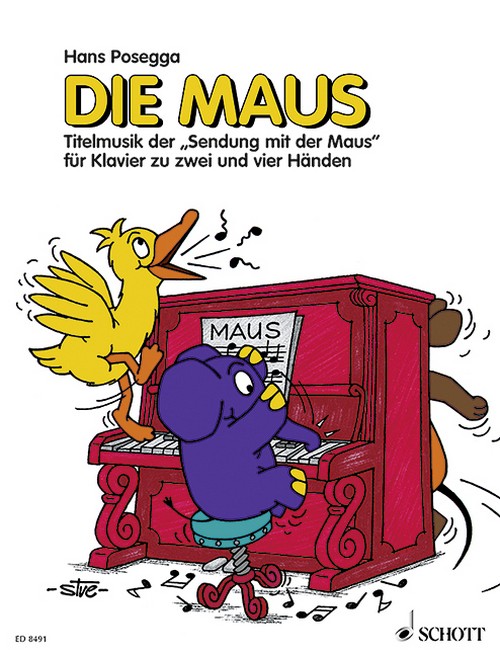 Die Maus, Titelmusik der Sendung mit der Maus, piano or piano (4 hands)