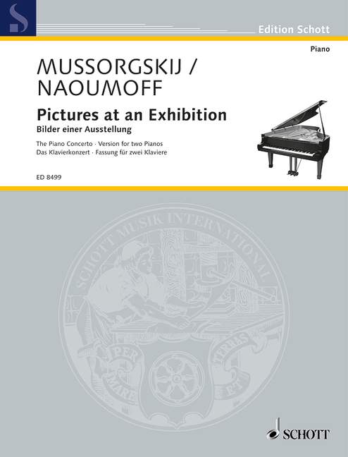 Pictures at an Exhibition, The Piano Concerto, piano and orchestra, piano reduction for 2 pianos. 9790001113595