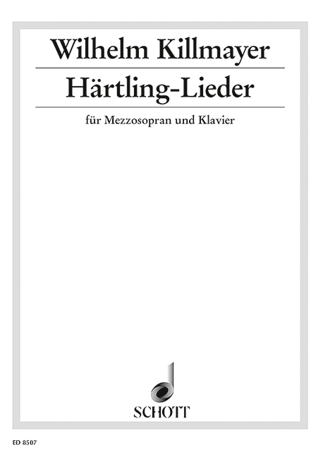 9 Songs to Poems from Peter Härtling, Mezzosoprano and piano. 9790001113625