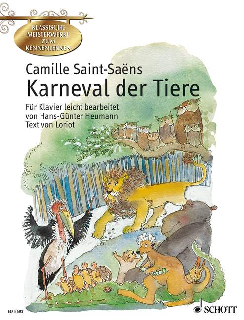 Karneval der Tiere, Große zoologische Phantasie für Klavier leicht bearbeitet