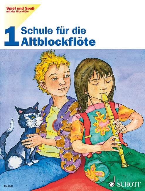 Spiel und Spaß mit der Blockflöte Band 1, Schule für die Alt-Blockflöte, treble recorder, student's book. 9783795750947