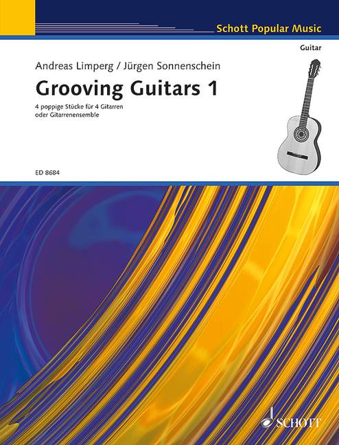 Grooving Guitars Band 1, Vier poppige Stücke, 4 guitars, score and parts