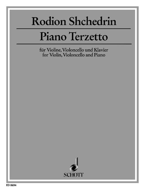 Piano Terzetto, for Violin, Violoncello and Piano, score and parts