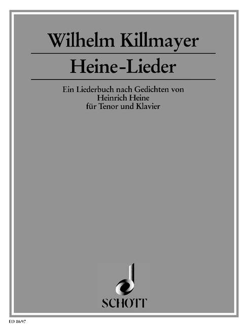 Heine Songs, Ein Liederbuch nach Gedichten von Heinrich Heine, tenor and piano