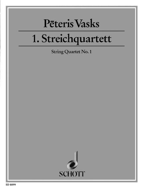 String Quartet No. 1, score and parts. 9790001124003