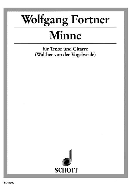 Minne, Kantate in alter Manier, tenor and guitar