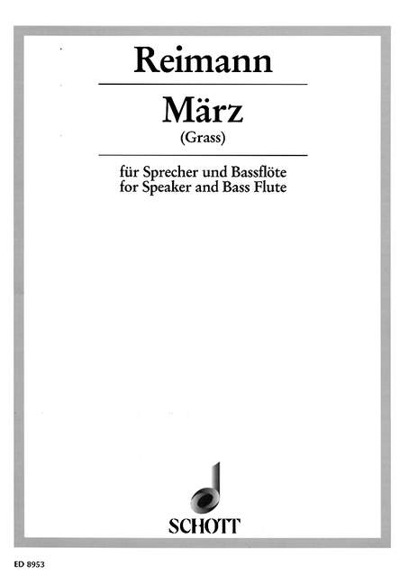 März, nach einem Text von Günter Grass, speakers and bassflute