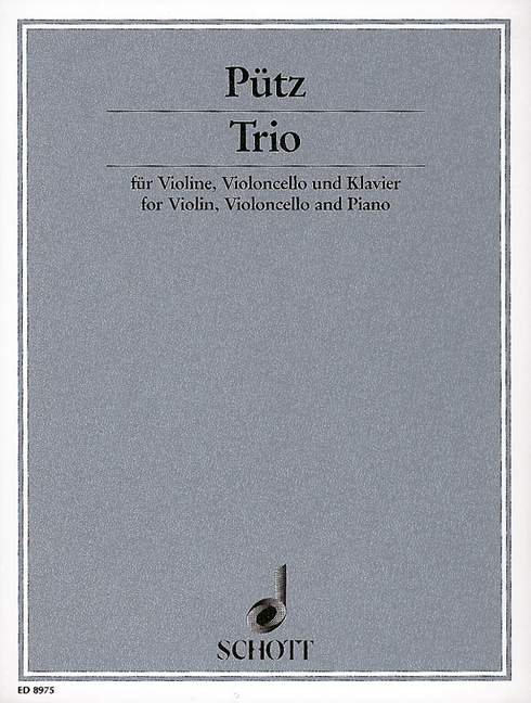 Trio, piano trio, score and parts. 9790001125963