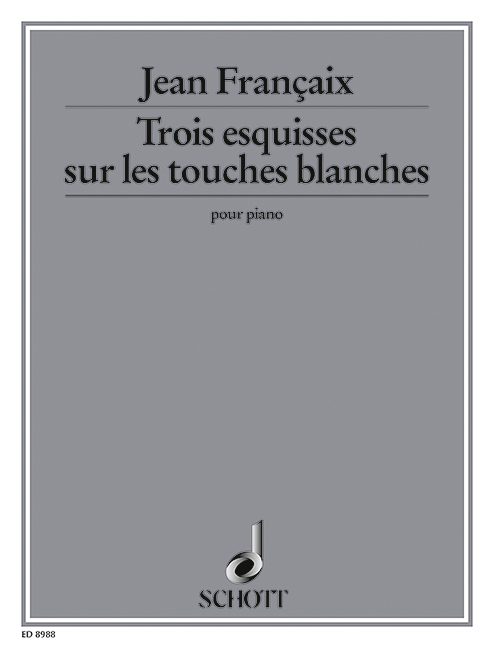 Trois esquisses sur les touches blanches, de difficulté progressive, à l'intention des jeunes pianistes