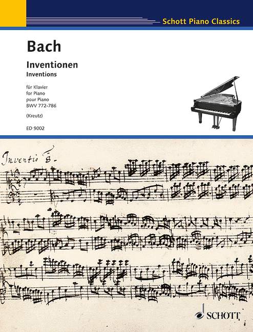 Inventions BWV 772 - 786, piano. 9783795752620