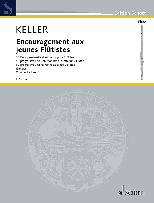 Encouragement for young flautists op. 62 Vol. 1, 50 progressive and recreatifs Duos in 2 volumes, performance score