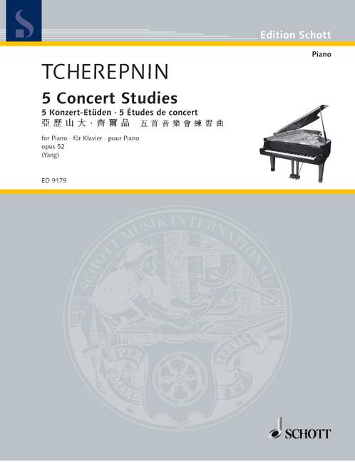 5 Concert Studies op. 52, piano