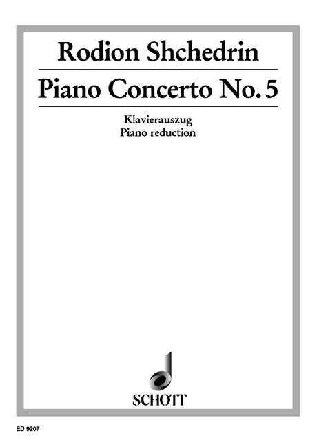 Piano Concerto No. 5, piano reduction for 2 pianos. 9790001127639