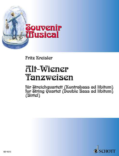 Alt-Wiener Tanzweisen, Caprice viennois, string quartet, score and parts