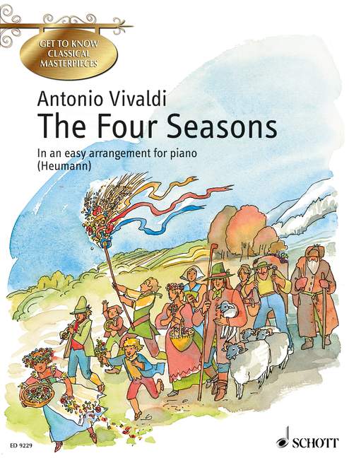 The Four Seasons op. 8/1-4, Concertos for violin, strings and basso continuo. In an easy arrangement for piano