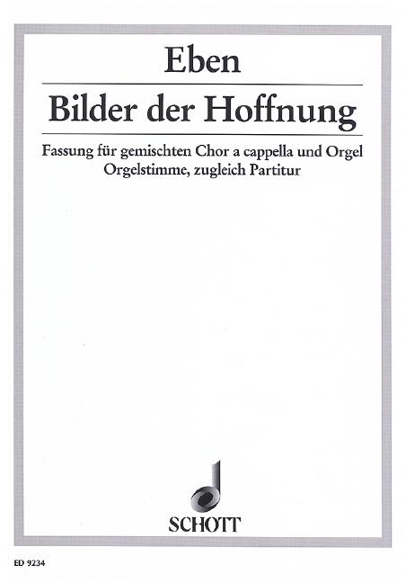 Image of Hope, Leuchtende Erde und schimmernde Meere, mixed choir (SATB) a cappella or with organ, score