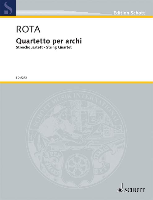 Quartetto per archi, score and parts. 9790001128841