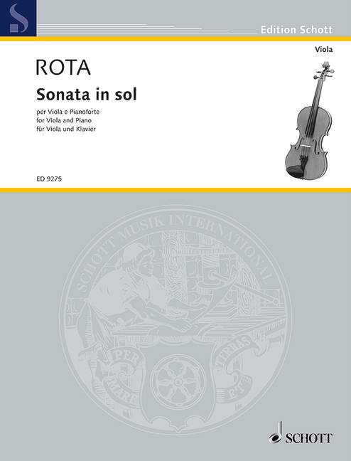 Sonata in sol, for viola and piano. 9790001128865