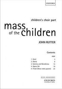 Mass of the Children, children's choir part. 9780193380950