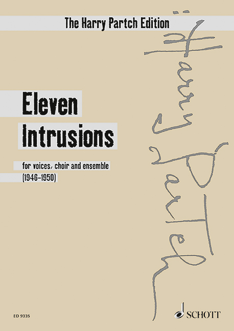 Eleven Intrusions, for voices, choir and ensemble, study score. 9790001130363