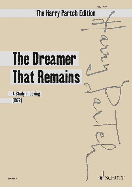 The Dreamer that Remains, A Study in Loving, speakers, singers and orchestra, study score. 9790001130448