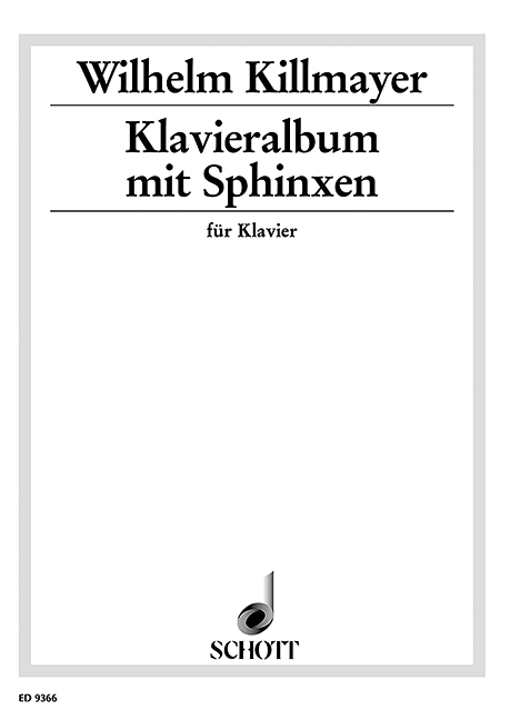 Klavieralbum mit Sphinxen, für Schumann und Walser, piano