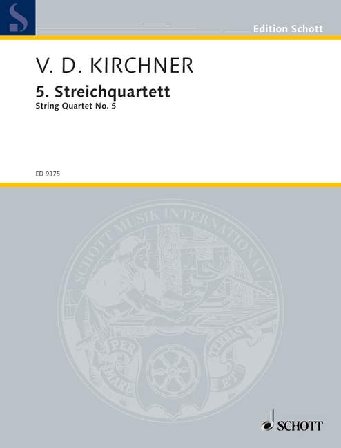 String Quartet No. 5, score and parts. 9790001130868