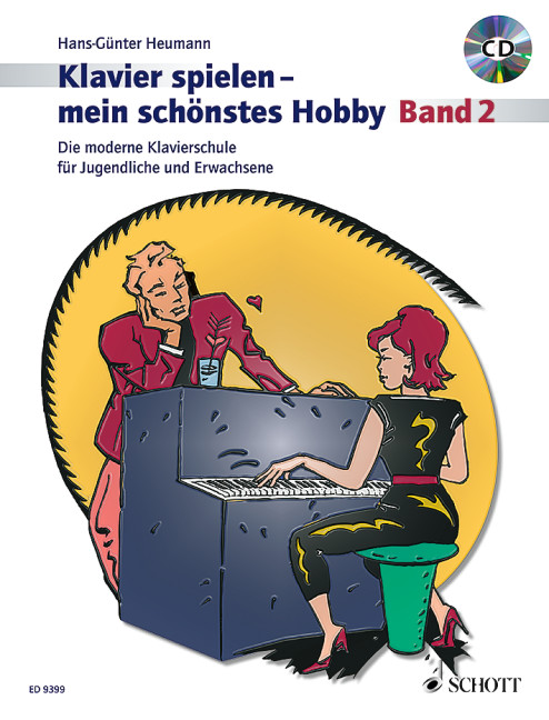 Klavierspielen - mein schönstes Hobby Band 2, Die moderne Klavierschule für Jugendliche und Erwachsene, Piano, edition with CD