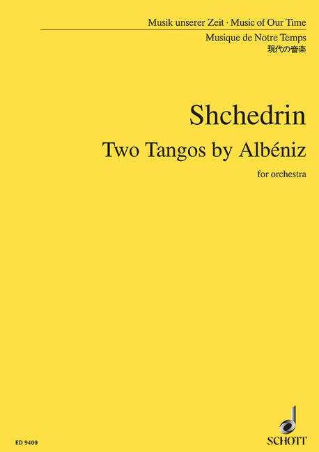 Two Tangos by Albéniz, orchestra, study score. 9790001131209